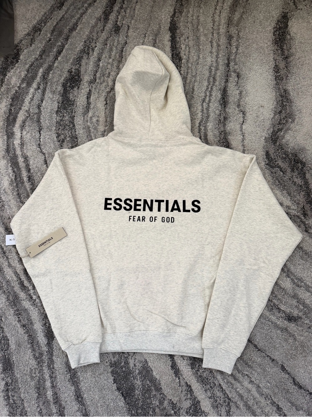 Fear of God Essentials Hooded Pullover in Heather Gray - Picture 2 of 7